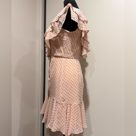 Wayf Pink Asymmetrical Ruffle Dress - Picture 6 of 7